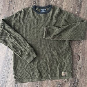 Men’s American Eagle waffle knit sweater shirt